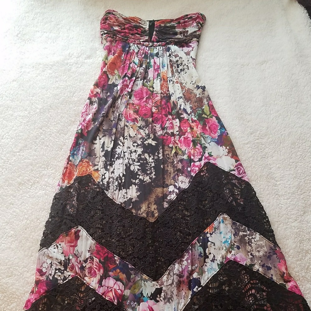 🥀Floral Tube Top Maxi Dress